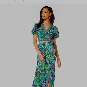 NWT Sailynn Maxi Dress in multi jungle engineered